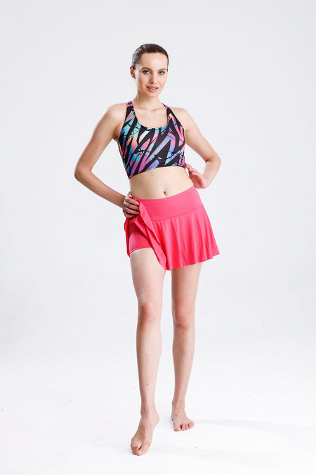 Double Suit Shorts Skirt Crop Swimsuit - MALLTURK