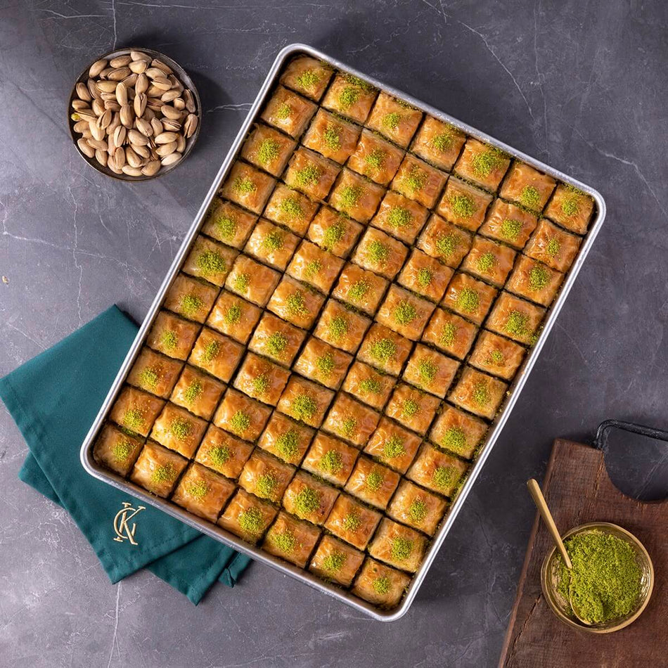 Pistachio Dry Baklava (1 Tray) – 2.5 kg (5.51 lbs)