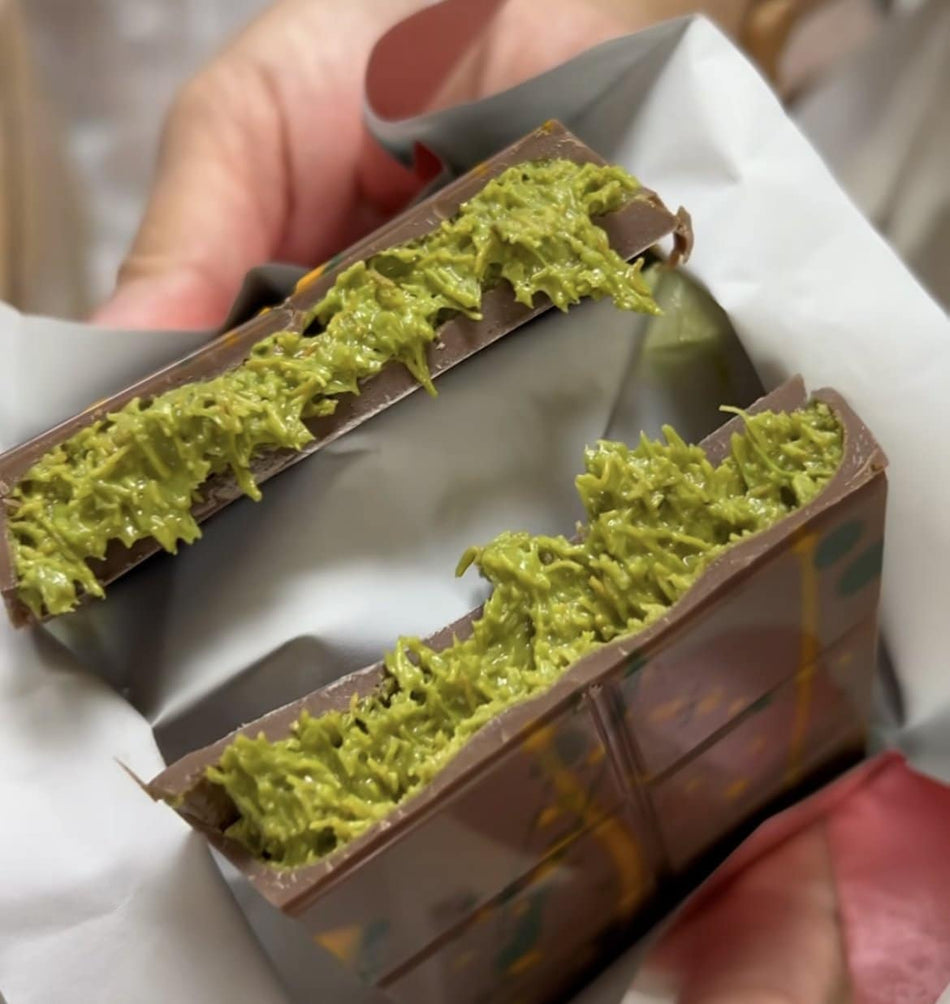 Dubai Chocolate with Pistachio Cream & Kunafa Filling – Bolci, 100g (3.53oz)