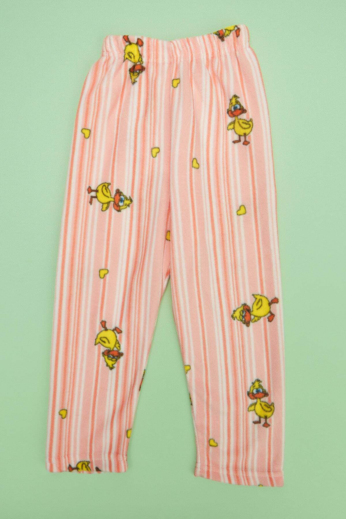 Duck Patterned Fleece Unisex Children's Pajama Bottoms - MALLTURK