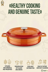 LAVA Cast Iron Casserole with Lid - MALLTURK