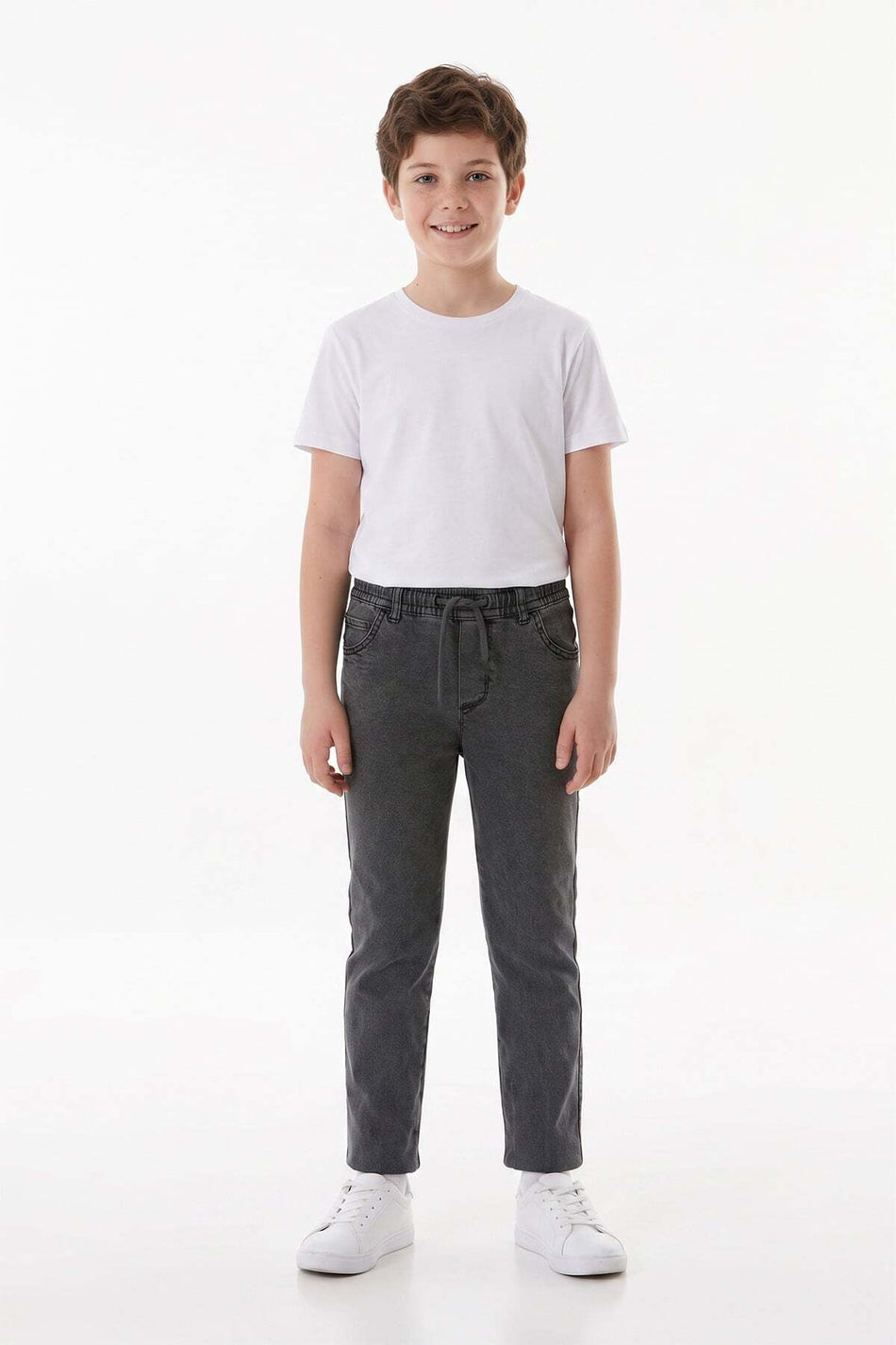 Elastic Waist Boy Trousers - MALLTURK