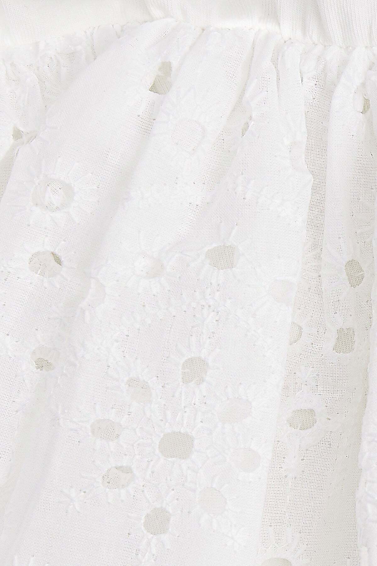 Embroidered Detailed Bowknot Girl's Dress - MALLTURK