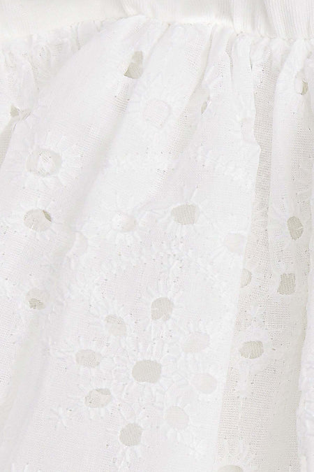 Embroidered Detailed Bowknot Girl's Dress - MALLTURK