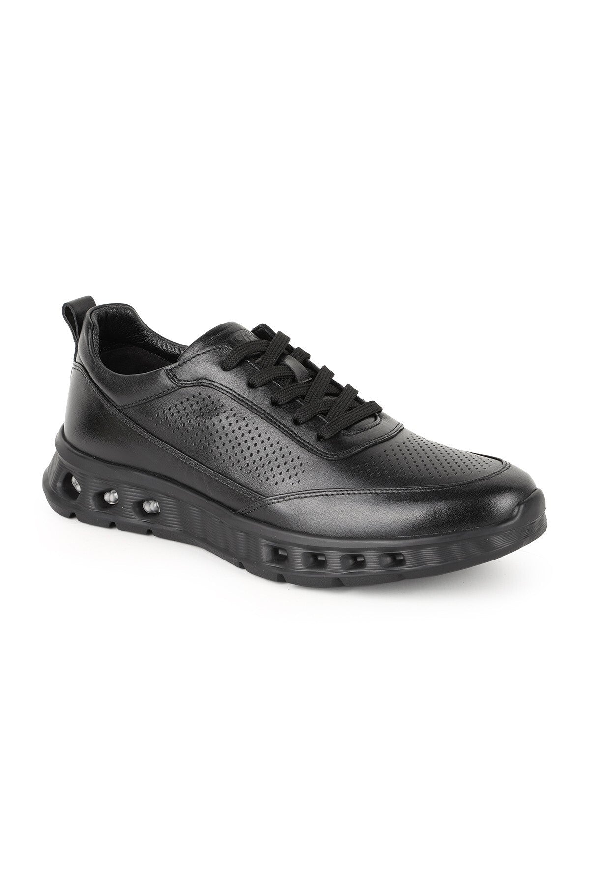 Erkek Sneaker Ayakkabı Hakiki Deri Delikli Nefes Alan Hava Kanallı Hafif Eva Taban Günlük Spor H - MALLTURK