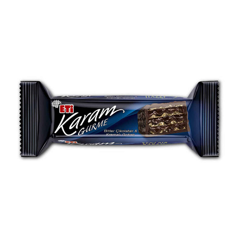 Karam Gourmet Zartbitter-Schokoladenwaffel, Eti, 50 g – 1,76 oz