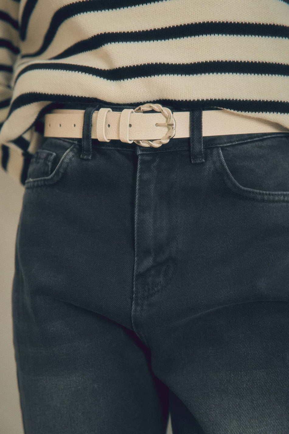 Faux Leather Twisted Belt - MALLTURK