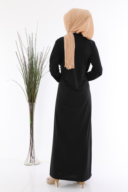 Fermurali Prayer Dress Ferace Black - MALLTURK
