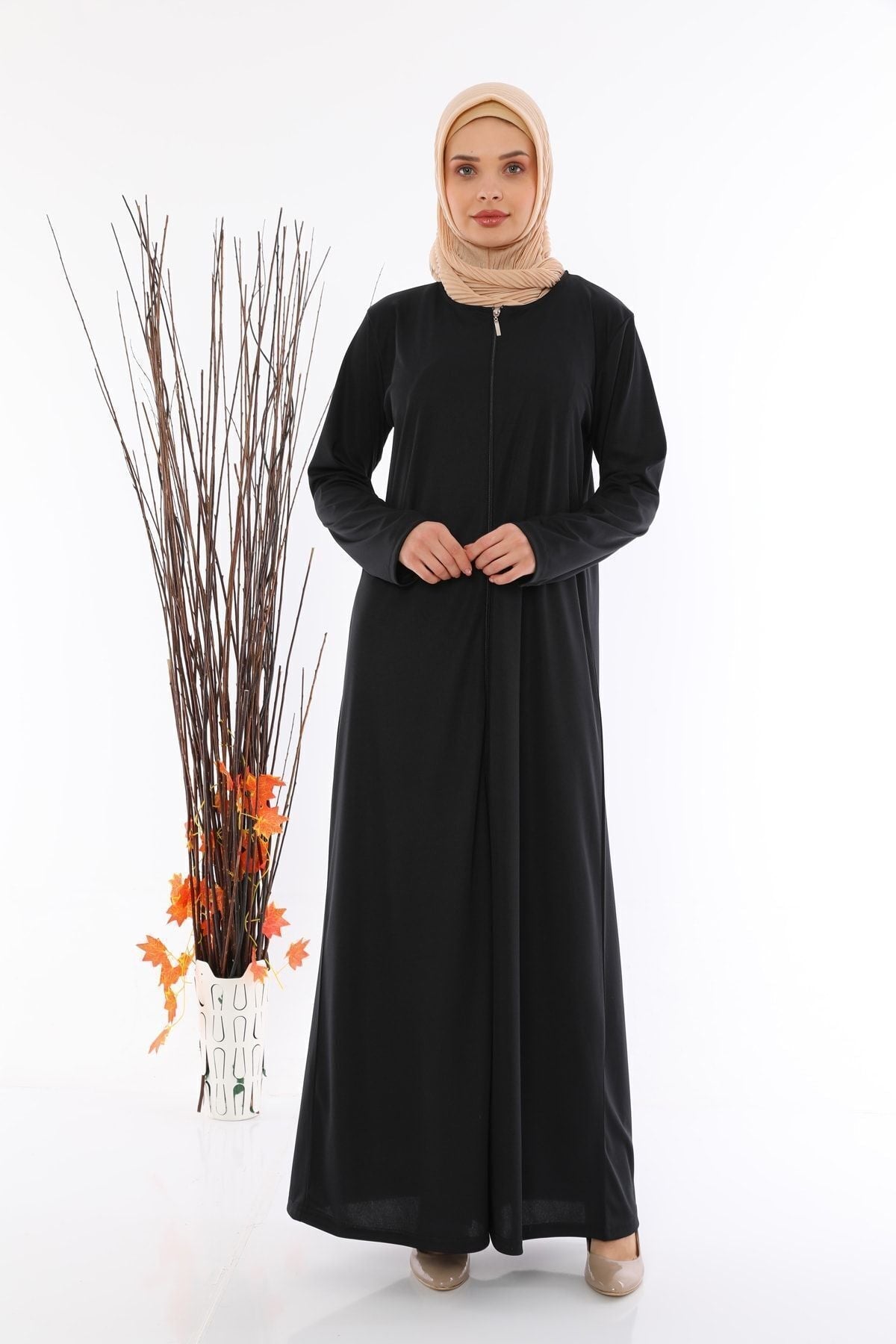 Fermurali Prayer Dress Ferace Black - MALLTURK