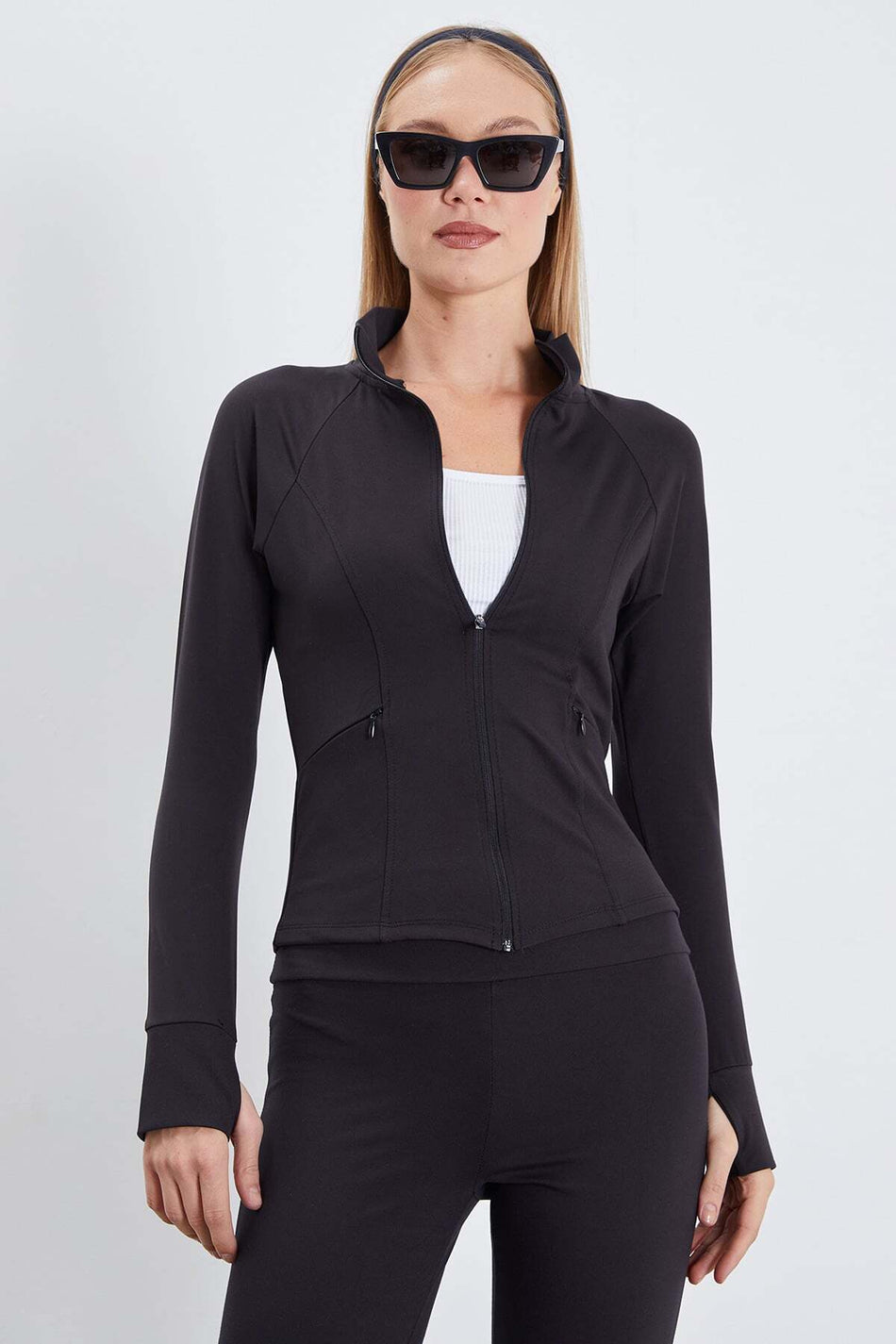Finger-Loop Diving Fabric Slim Fit Jacket - MALLTURK