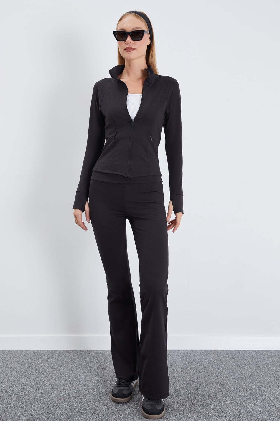 Finger-Loop Diving Fabric Slim Fit Jacket - MALLTURK