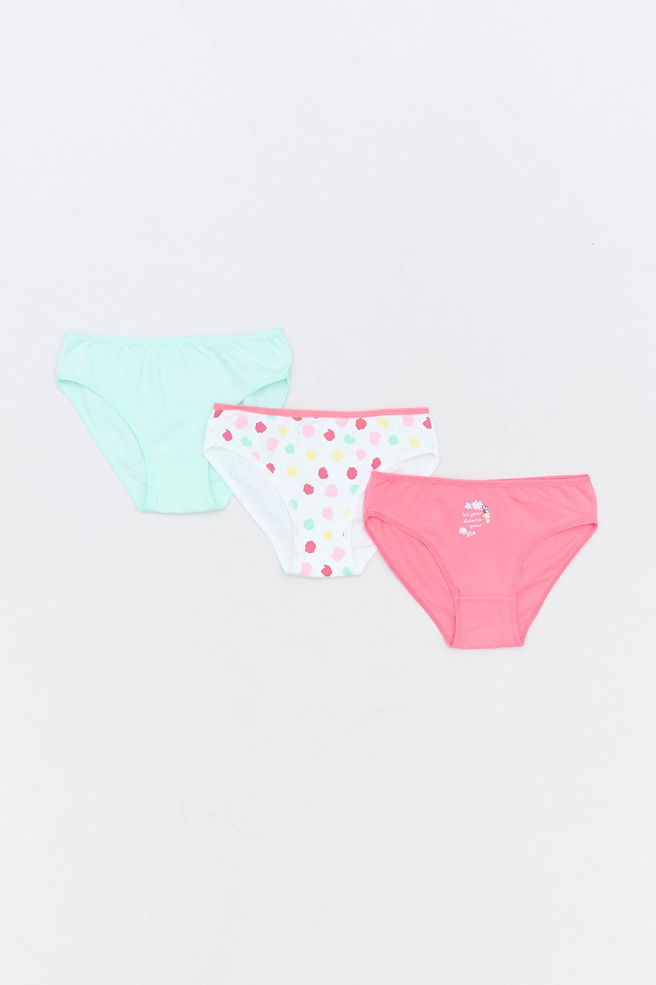 Floral Printed 3-Piece Girls' Panties - MALLTURK