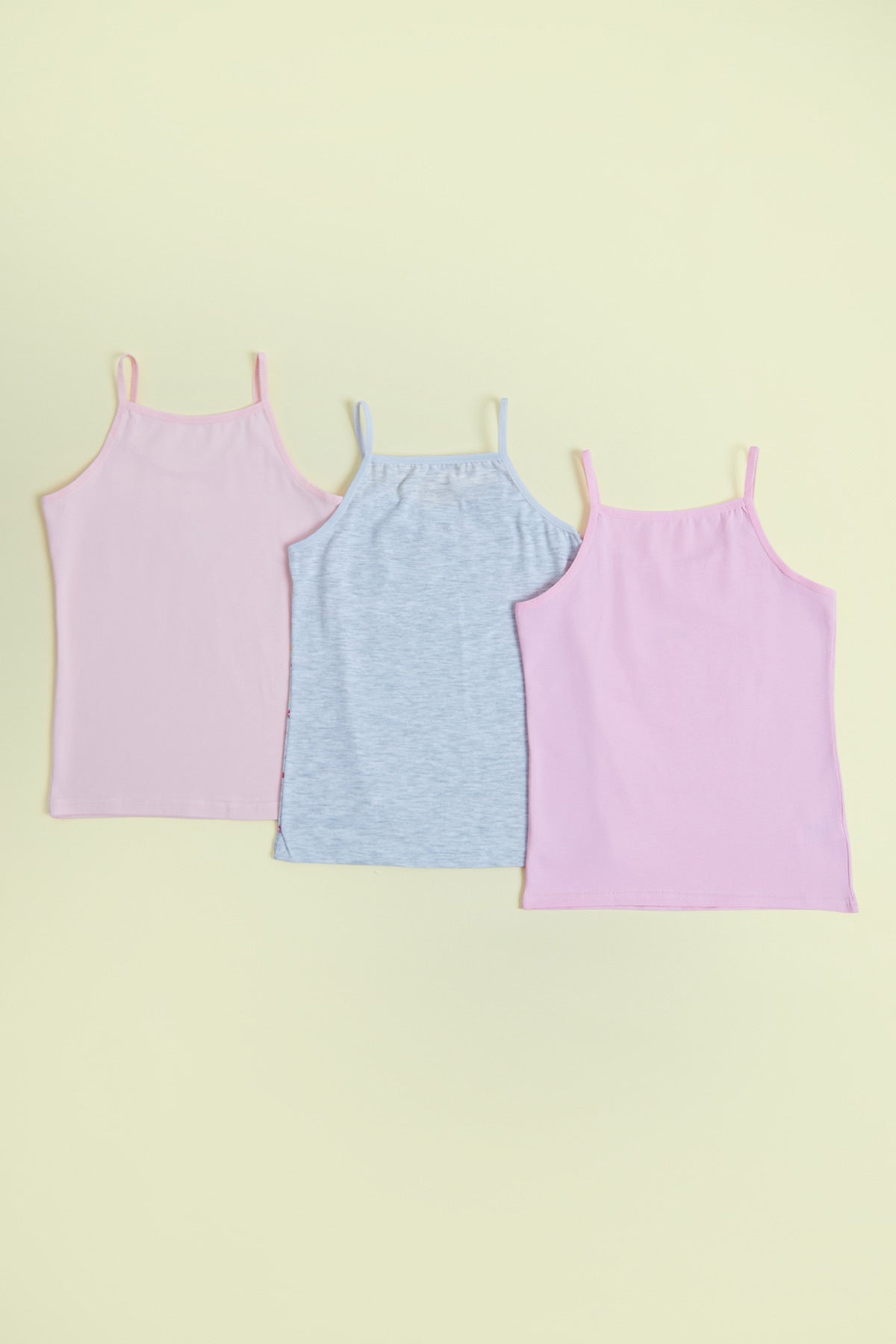 Floral Printed 3-Piece Girls' Undershirt - MALLTURK
