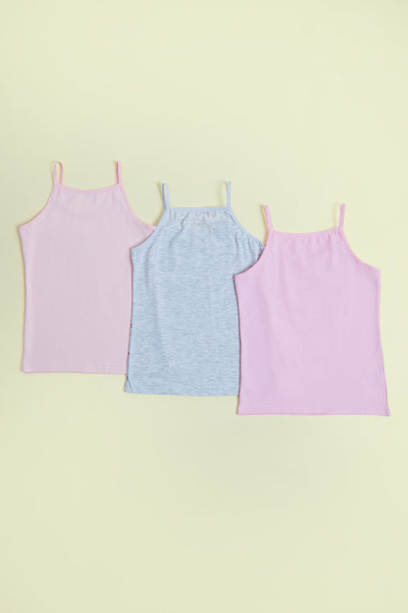 Floral Printed 3-Piece Girls' Undershirt - MALLTURK