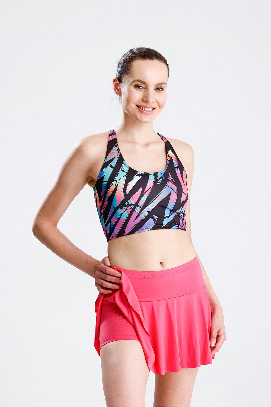 Flounce Skirt with Shorts Sport Skirt Swim Shorts - MALLTURK