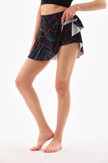 Flounce Skirt with Shorts Sport Skirt Swim Shorts - MALLTURK