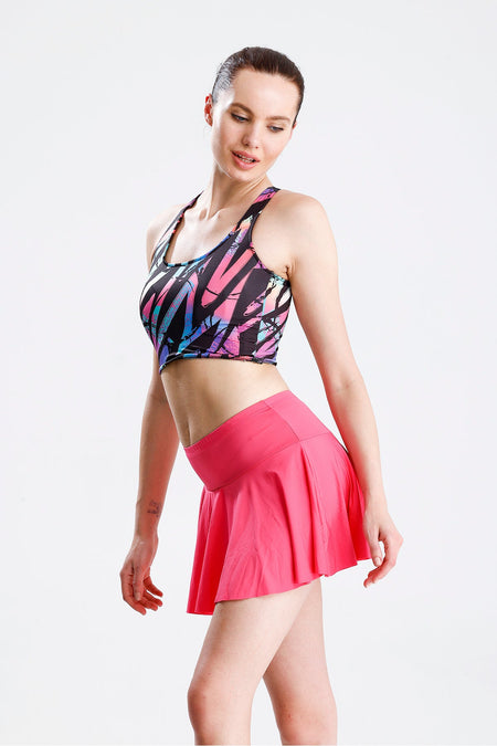 Flounce Skirt with Shorts Sport Skirt Swim Shorts - MALLTURK