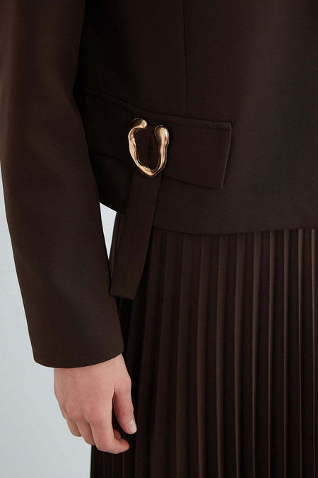 Fullamodest 2-Piece Set with Buckle Detailed Skirt - MALLTURK