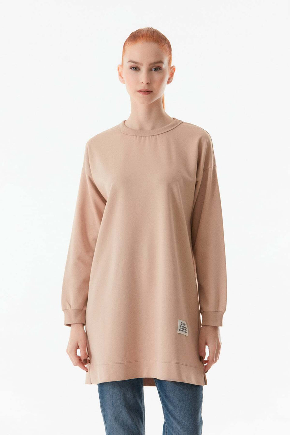Fullamodest Basic Crew Neck Tunic - MALLTURK