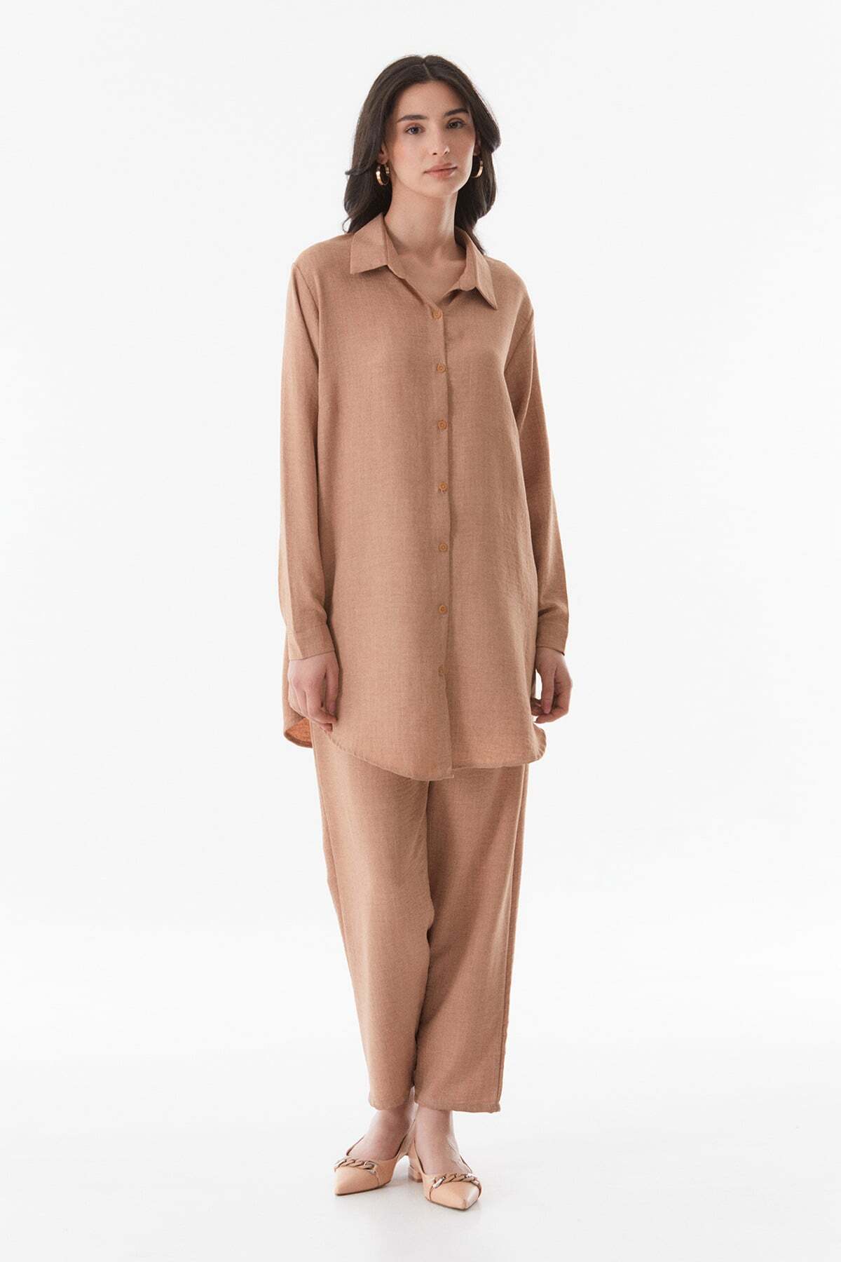 Fullamodest Basic Long Sleeve Large Size Set - MALLTURK