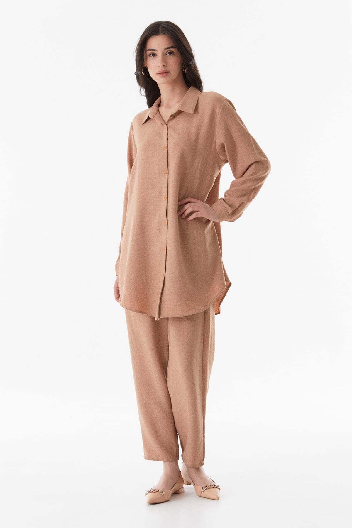 Fullamodest Basic Long Sleeve Large Size Set - MALLTURK