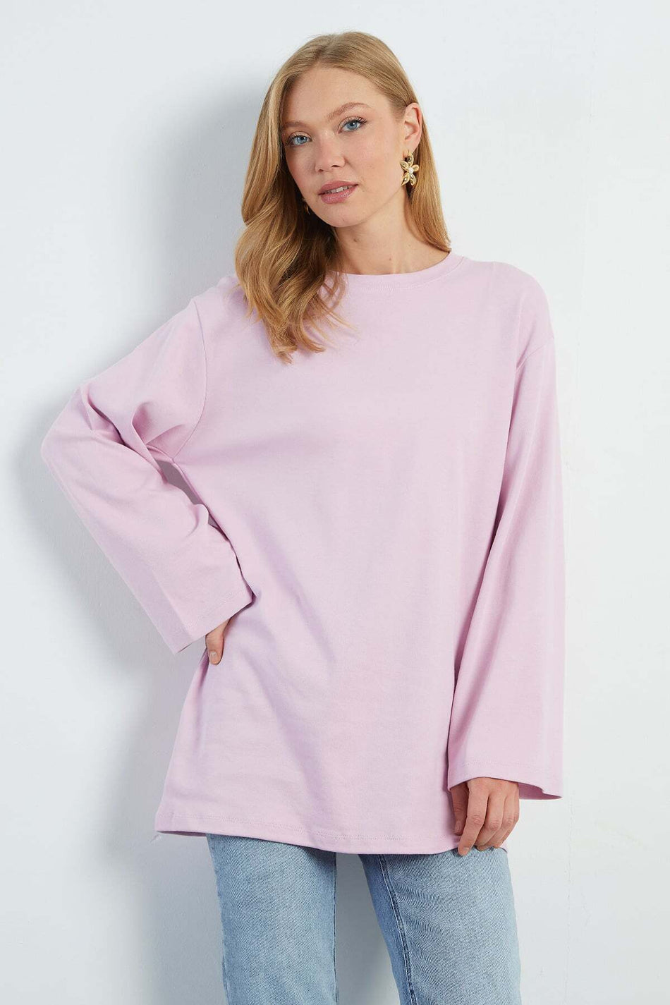 Fullamodest Basic Wide Sleeve Tunic - MALLTURK