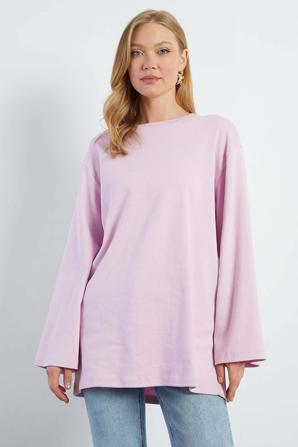 Fullamodest Basic Wide Sleeve Tunic - MALLTURK