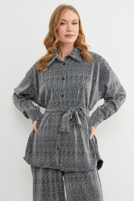 Fullamodest Buy Belted Stone Glitter 2-Piece Set - MALLTURK
