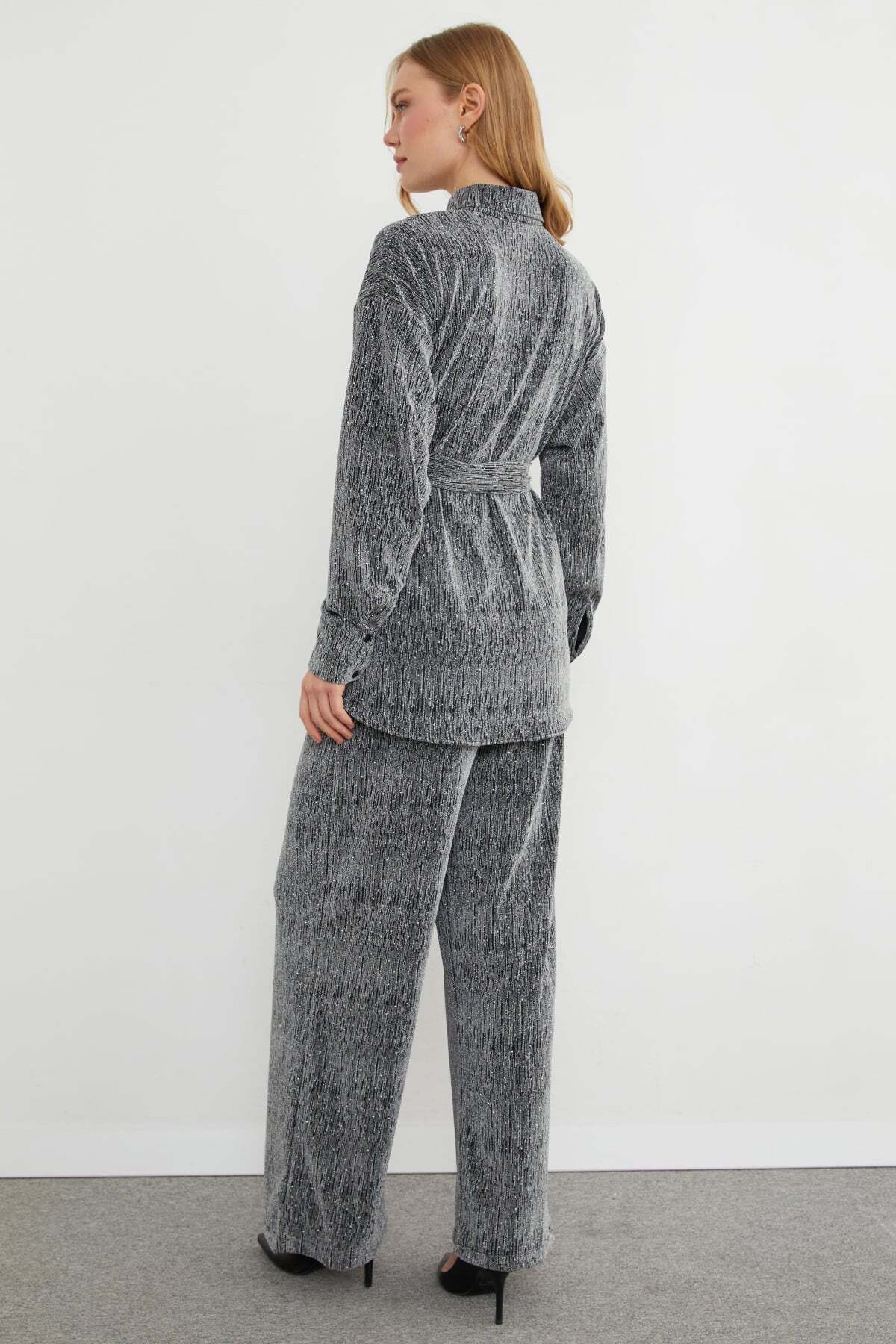 Fullamodest Buy Belted Stone Glitter 2-Piece Set - MALLTURK