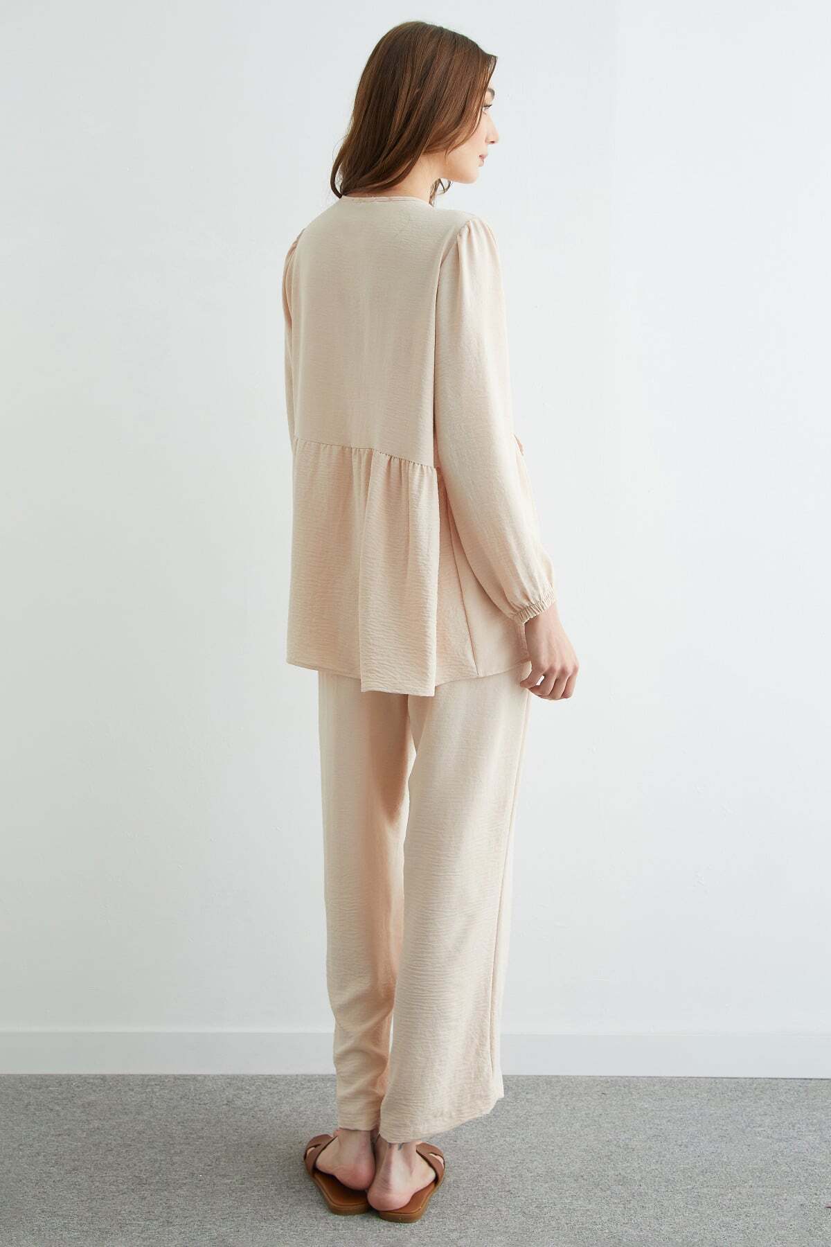 Fullamodest Front Tie Ayrobin Kimono 2-Piece Set - MALLTURK