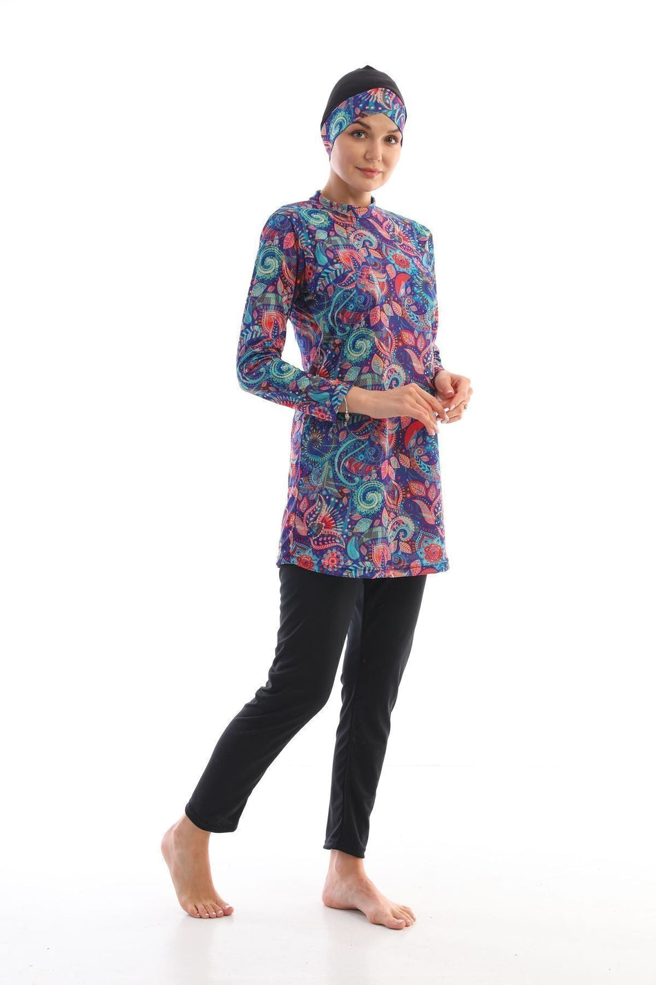 Fully Covered Lycra Hijab Swimsuit - MALLTURK