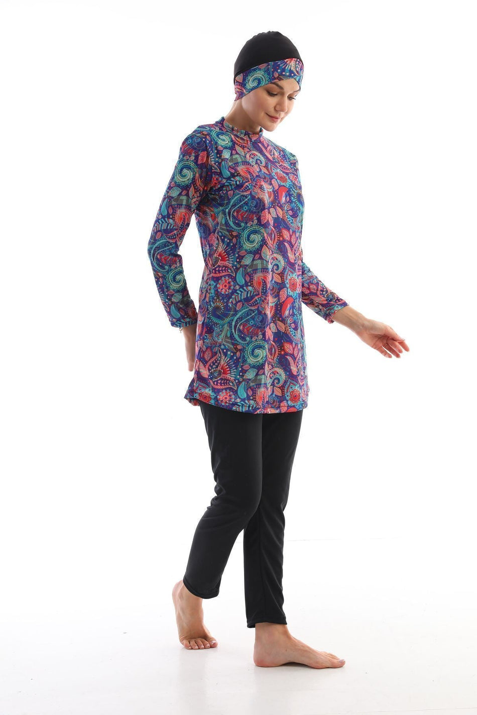 Fully Covered Lycra Hijab Swimsuit - MALLTURK