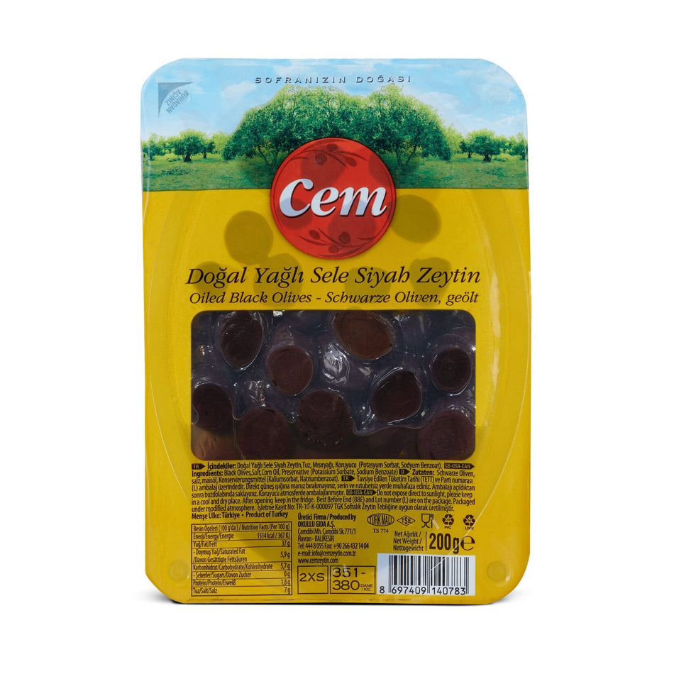 Gemlik Black Olives, Cem, 200g – 7oz