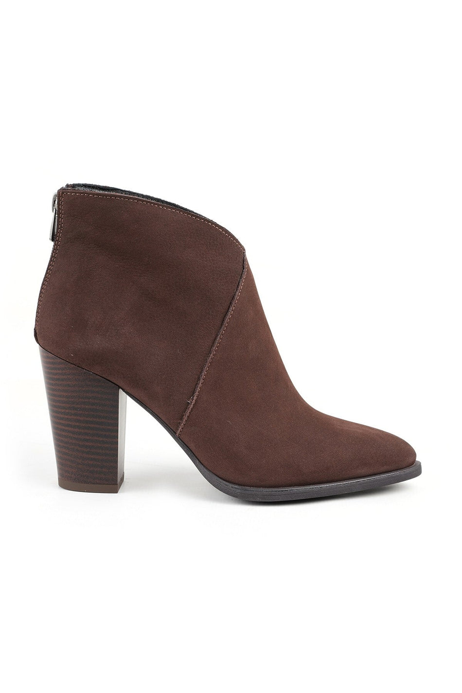 Genuine Leather Pointed Toe Block Heel Ankle Length Women's Boots – Stylish & Comfortable Daily/Office Use Krn - MALLTURK