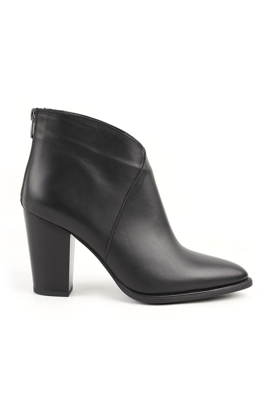 Genuine Leather Pointed Toe Block Heel Ankle Length Women's Boots – Stylish & Comfortable Daily/Office Use Krn - MALLTURK