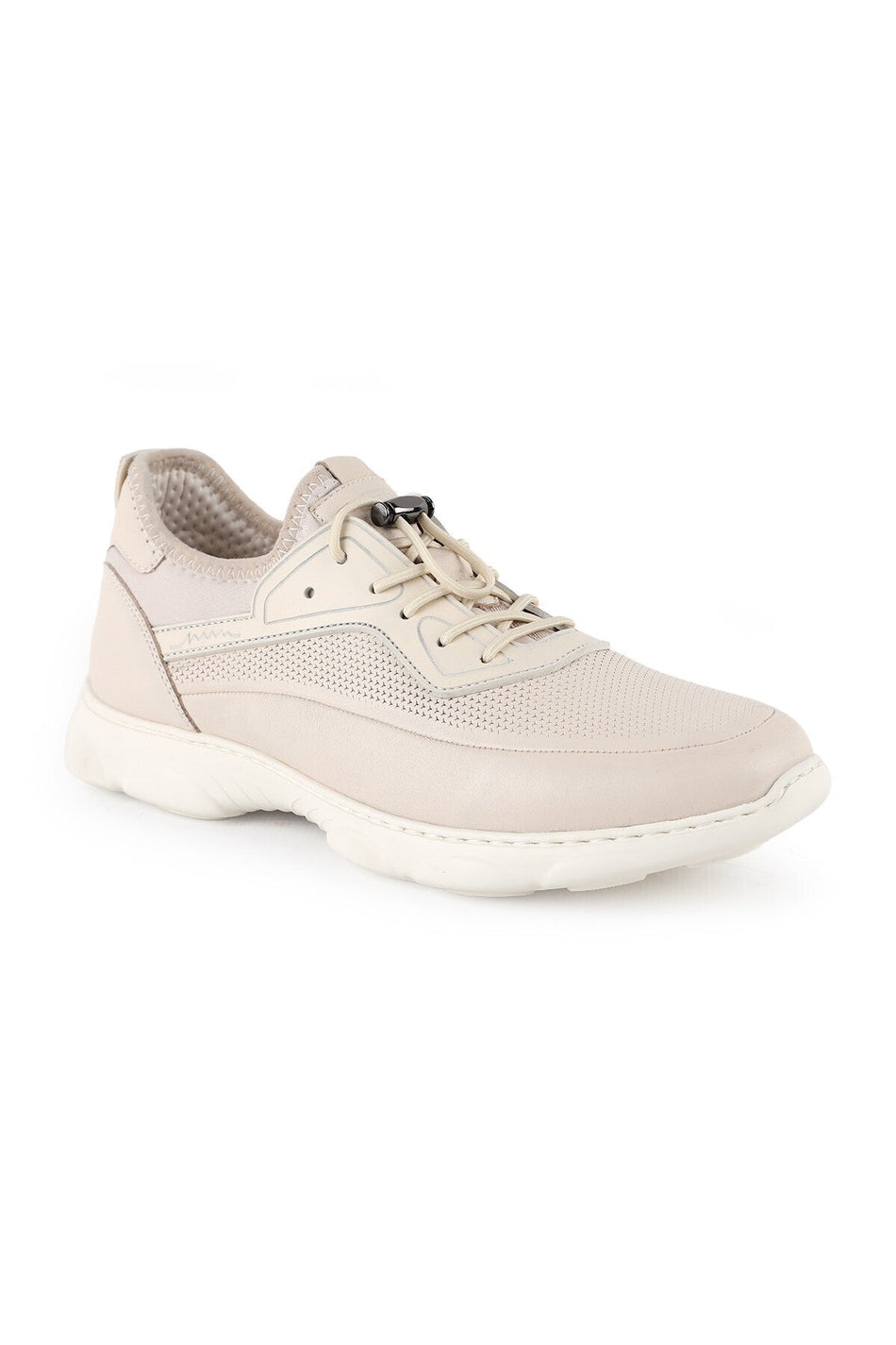 Genuine Leather Sneaker Shoes Breathable Eva Sole Daily Comfortable Model L6031 - MALLTURK