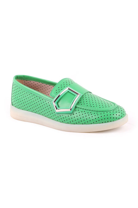 Green Loafer - L039.8713 Women's Shoes - MALLTURK