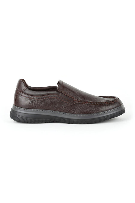 H1065 Men's Leather Casual Shoes Khv-Gray - MALLTURK