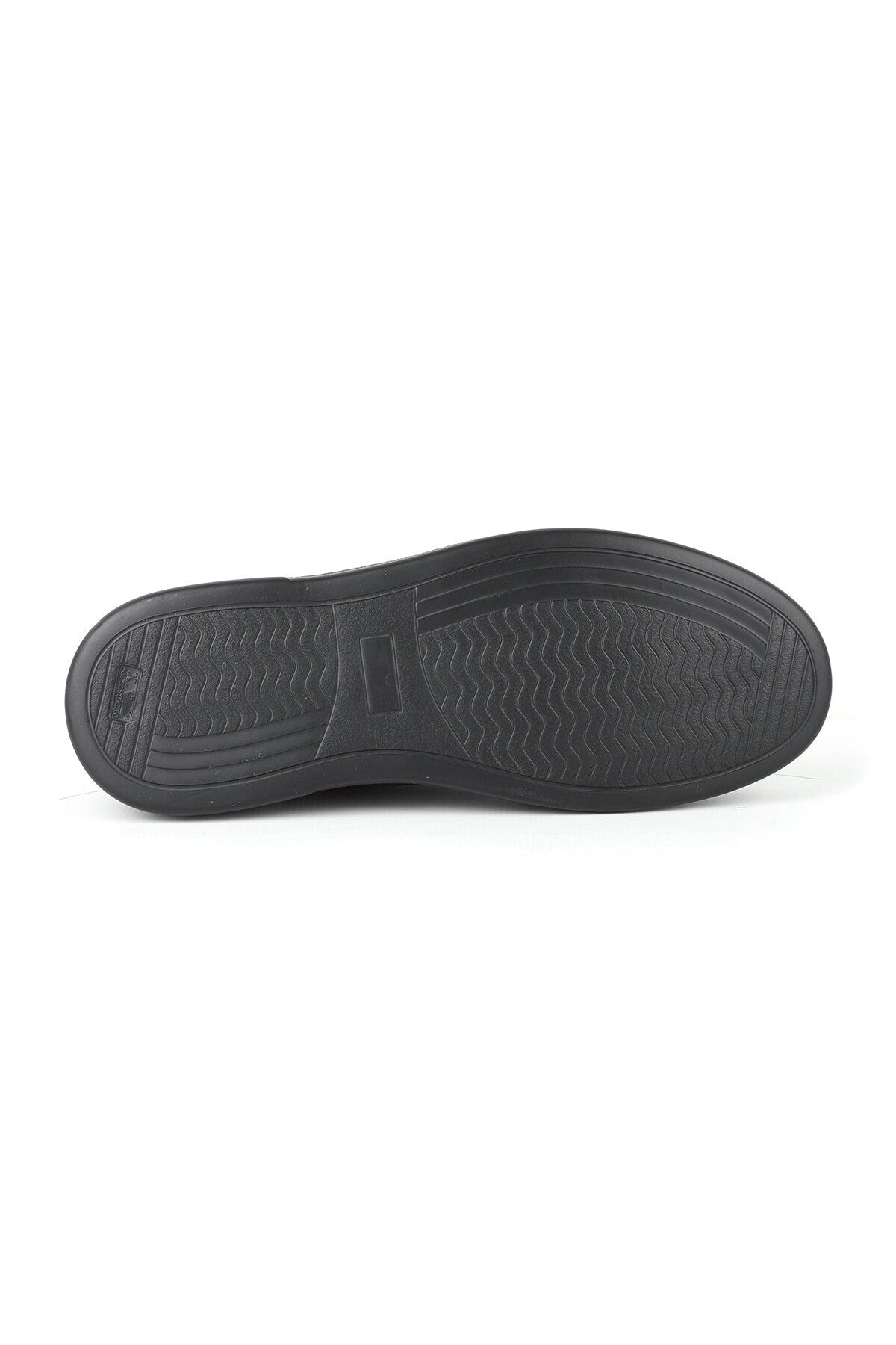 H1067 Men's Leather Casual Shoes Black - MALLTURK