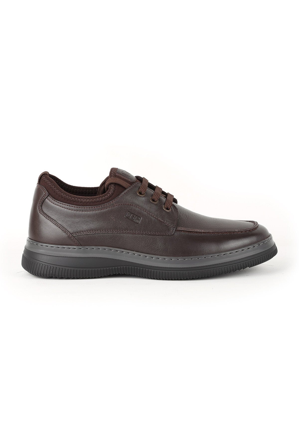 H1068 Men's Leather Casual Shoes Khv-Grey - MALLTURK