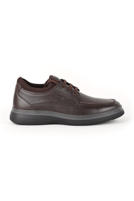 H1068 Men's Leather Casual Shoes Khv-Grey - MALLTURK