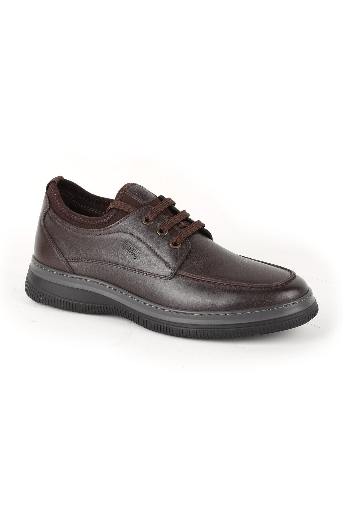 H1068 Men's Leather Casual Shoes Khv-Grey - MALLTURK