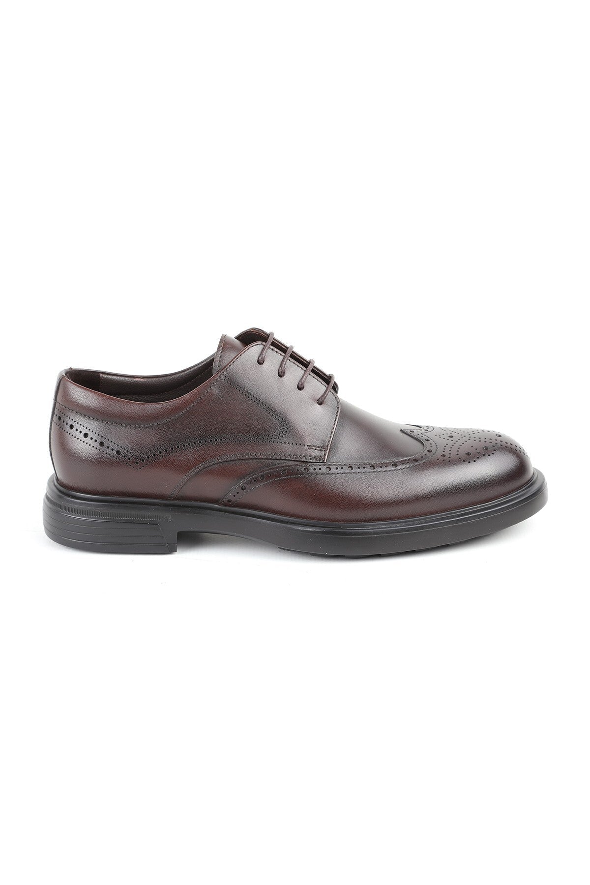 H1088 Genuine Leather Shock Absorbing EVA Sole Brogue Perforated Pattern Men's Classic Shoes - MALLTURK