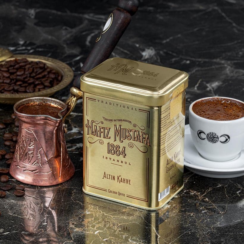 Hafiz Mustafa Golden Turkish Coffee, 170g – 6oz - MALLTURK
