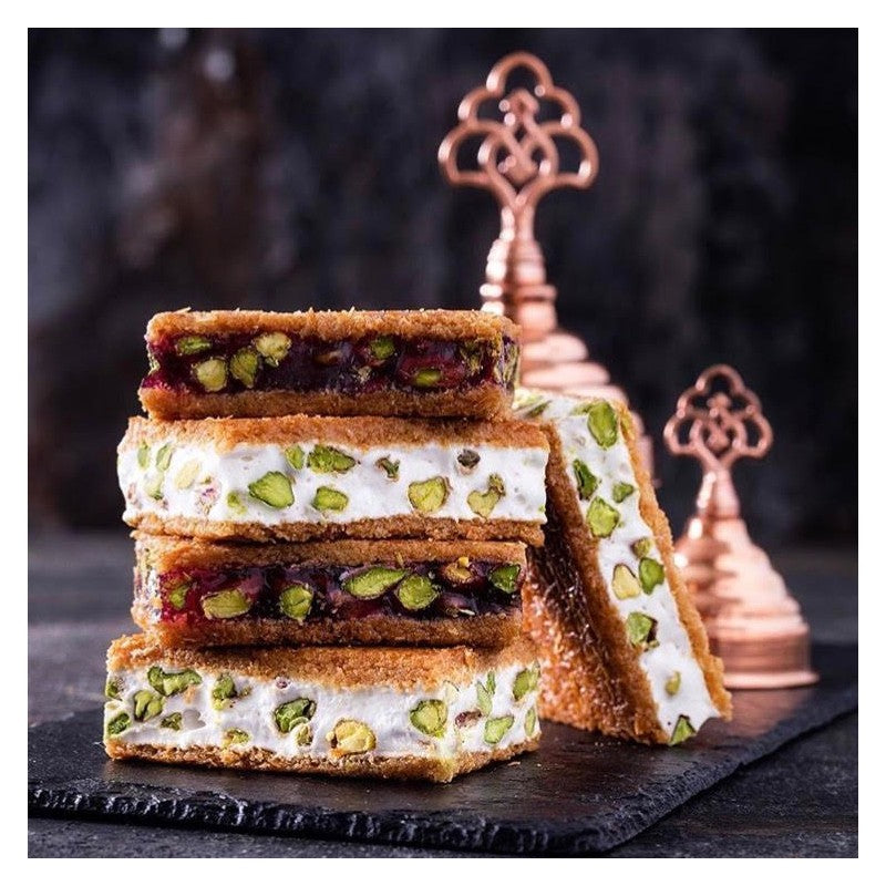Pistachio Nougat / Pomegranate Mixed Kadayif Delight