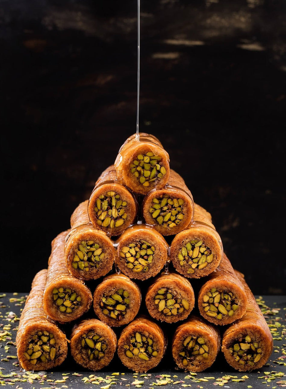 Wrapped Kadayif (Aleppo-Style Wrapped Dessert) Box, Hafiz Mustafa, 9 pieces