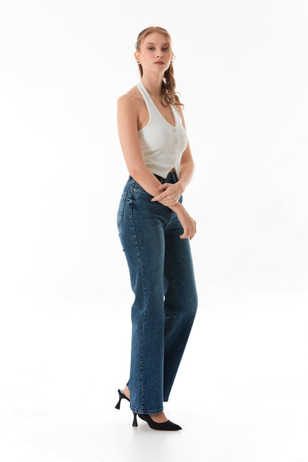 Halter Neck Buttoned Vest - MALLTURK