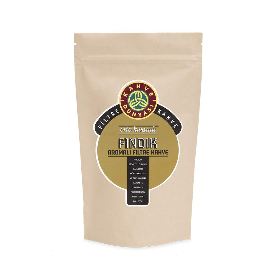Hazelnut Flavored Filter Coffee, Kahve Dunyasi, 250g – 8.82oz - MALLTURK