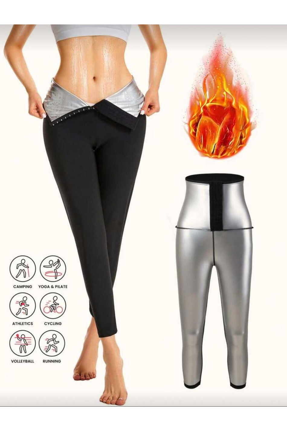 High Waist Slimming Thinning Shaping / Sculpting Agraflas Leggings 4409 - MALLTURK