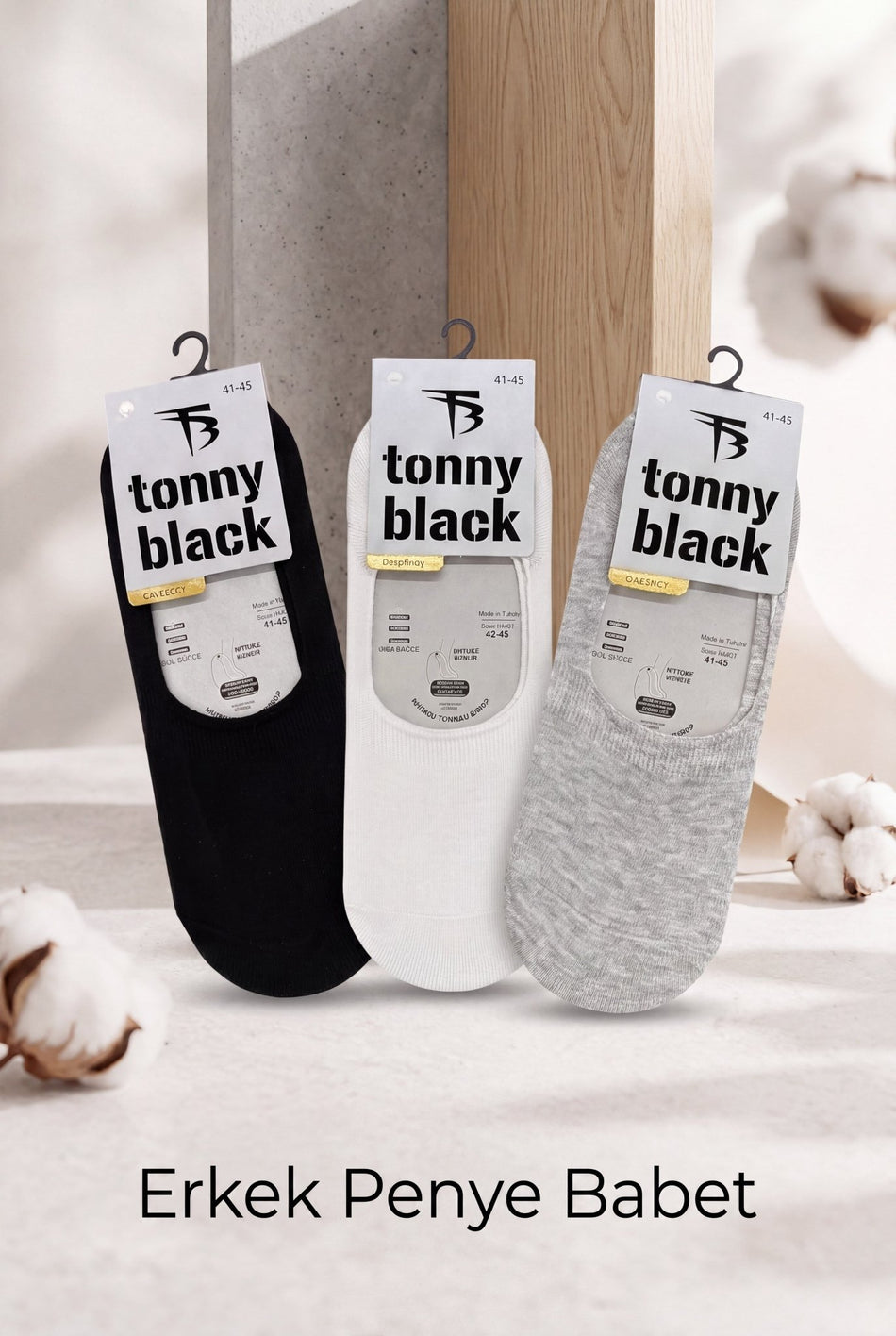 İz Yapmayan Penye Babet Erkek Çok Renkli Babet TB6020 - MALLTURK